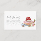 New Chapter Winter Floral Books For Baby Shower  エンクロージャーカード (正面)