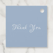 New Chapter Winter Floral Snowball Baby Shower フェイバータグ (裏面)