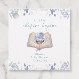 New Chapter Winter Floral Snowball Baby Shower  フェイバータグ