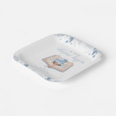 New Chapter Winter Floral Snowball Baby Shower  ペーパープレート (傾斜あり)