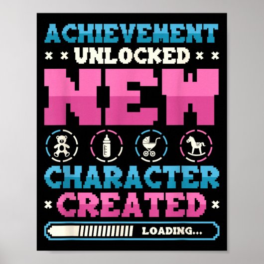 New Character D Gamer Pregnancy Announcement  ポスター (正面)