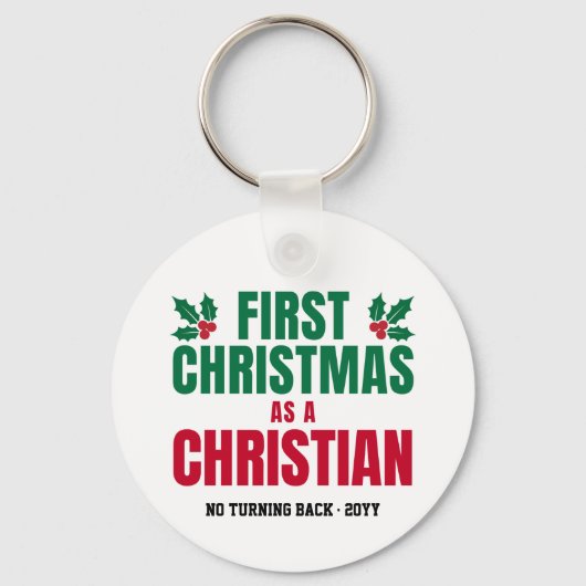 NEW CHRISTIAN FIRST CHRISTMAS キーホルダー (正面)