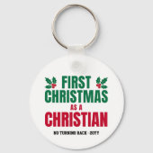 NEW CHRISTIAN FIRST CHRISTMAS キーホルダー (裏面)