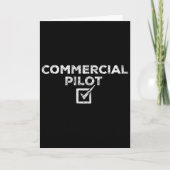New Commercial Pilot Check Box Gift  カード (正面)