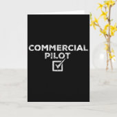 New Commercial Pilot Check Box Gift  カード (黄色い花)