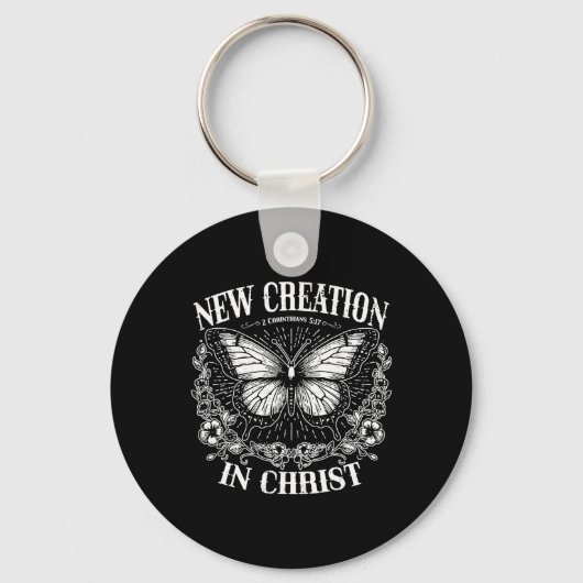 New Creation In Christ, Boho Christian, Western Fa キーホルダー (正面)