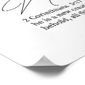 New creature, Scripture verse Christian wall art  ポスター (角)