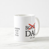 New DAD Adopted BONUS DAD Established コーヒーマグカップ (正面右)