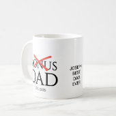 New DAD Adopted BONUS DAD Established コーヒーマグカップ (正面左)