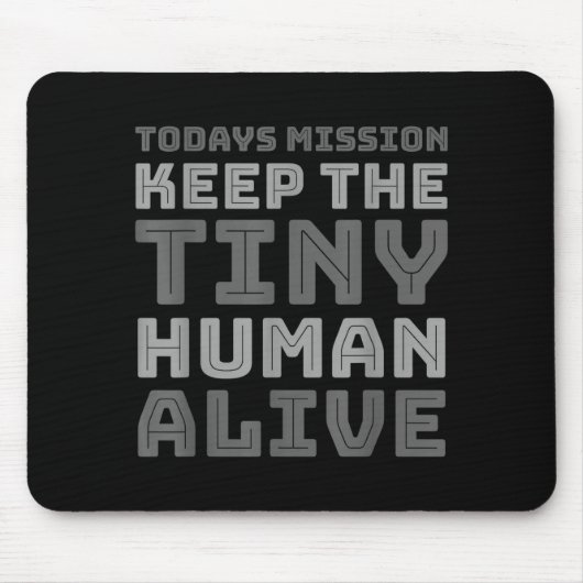 New Dad Designs Funny Father Keep The Tiny Human A マウスパッド (正面)