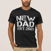 New Dad Est 2023 Tシャツ (正面)