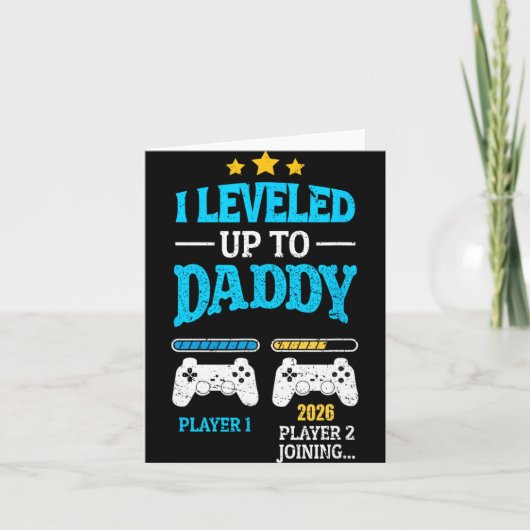 New Dad Fathers Day Leveled Up To Daddy 2026 Level カード (正面)