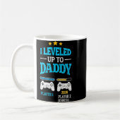 New Dad Fathers Day Leveled Up To Daddy 2026 Level コーヒーマグカップ (左)