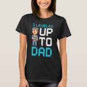 New Dad First Time Father Video Gamer Tシャツ (正面)