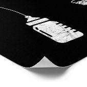 New Dad Fisherman, First Fathers Day Fishing Dad  ポスター (角)