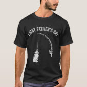 New Dad Fisherman, First Fathers Day Fishing Dad  Tシャツ (正面)