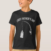 New Dad Fisherman, First Fathers Day Fishing Dad Tシャツ (正面)