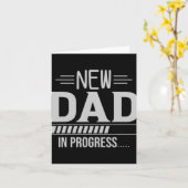 New Dad In Progress Expectant Fathers  カード (黄色い花)