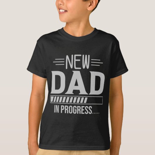 New Dad In Progress Expectant Fathers Tシャツ (正面)