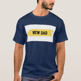 「New Dad」 Tシャツ、グラフィックコンテンポラリーティー Tシャツ