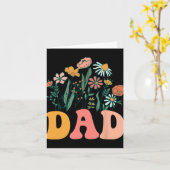 New Dad Wildflower First Birthday &amp; Baby Showe カード (黄色い花)