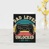 New Daddy I Leveled Up To Dad Mens Pregnancy Idea  カード (黄色い花)