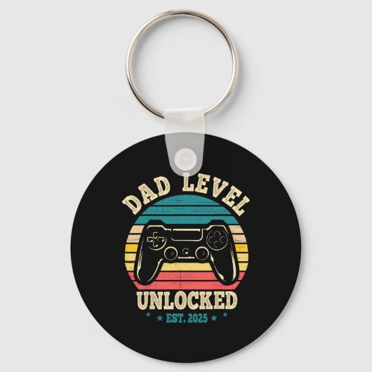 New Daddy I Leveled Up To Dad Mens Pregnancy Idea  キーホルダー (正面)