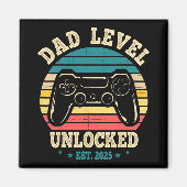 New Daddy I Leveled Up To Dad Mens Pregnancy Idea  マグネット (正面)