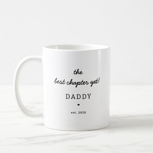 New Daddy Mug Gift First Time Dad コーヒーマグカップ (左)