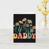 New Daddy Wildflower First Birthday &amp; Baby Sho カード (黄色い花)