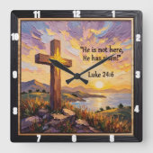 New Dawn: Victory Over Death スクエア壁時計 (正面)