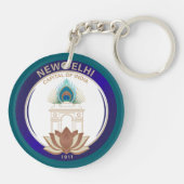 New Delhi India キーホルダー (裏面)