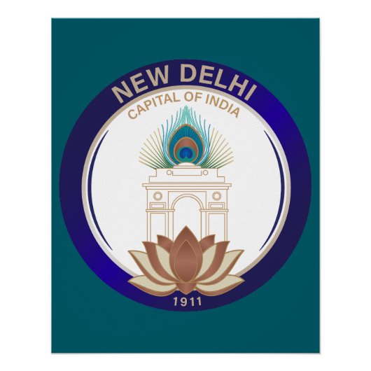 New Delhi India ポスター (正面)