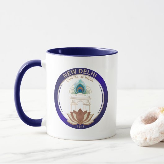 New Delhi India マグカップ (ドーナツ)