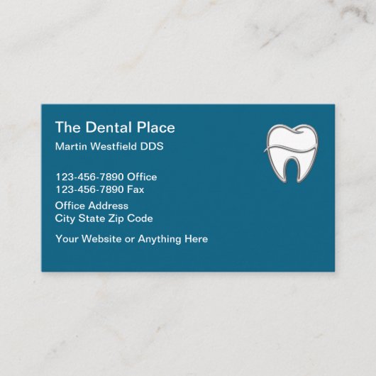 New Dentist Office Modern Business Cards 名刺 (正面)