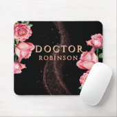 New Doctor, PhD Doctorate floral matte gift  マウスパッド (マウス)