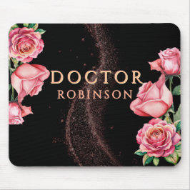 New Doctor, PhD Doctorate floral matte gift  マウスパッド