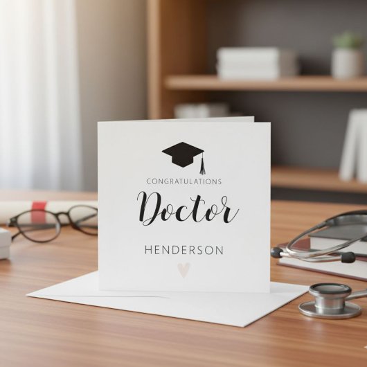 New Doctorate Degree Card Doctorate Degree Card  招待状