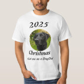 New DogDad Christmas photo Tシャツ (正面)