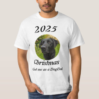 New DogDad Christmas photo Tシャツ