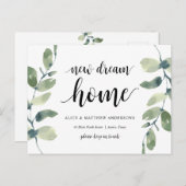 New Dream Home Address Announcement, Greenery ポストカード (正面/裏面)