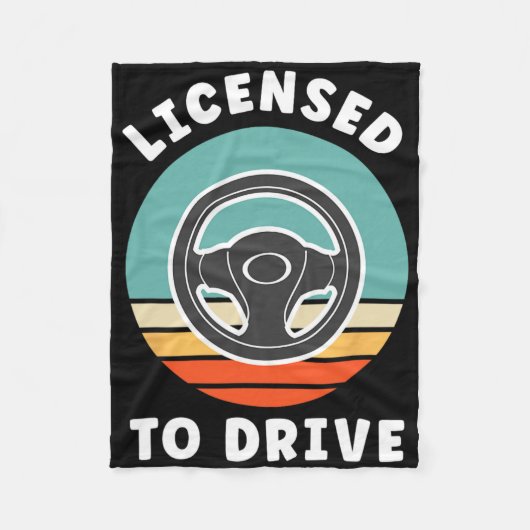 New Driver Driver's Permit Celebration Teen Driver フリースブランケット (正面)