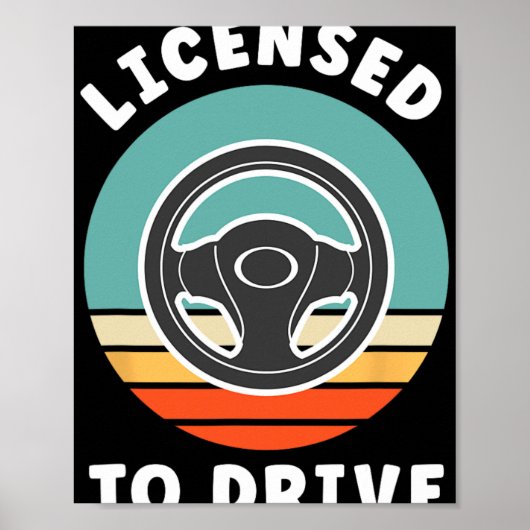 New Driver Driver's Permit Celebration Teen Driver ポスター (正面)