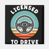 New Driver Driver's Permit Celebration Teen Driver マグネット (正面)