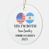 New Dual Citizenship, Congratulations New Citizen セラミックオーナメント (左)