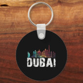 New Dubai Love Skyline Uni For Holidays In Dubai  キーホルダー (正面)