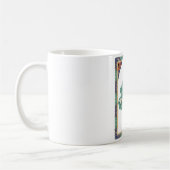 New Eid Mubarak Elegant Turkish Green Mug コーヒーマグカップ (左)