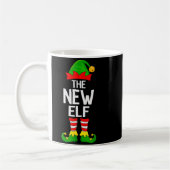 New Elf Xmas Matching Family Elf Squad Christmas  コーヒーマグカップ (左)