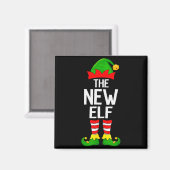 New Elf Xmas Matching Family Elf Squad Christmas マグネット (正面/裏面)