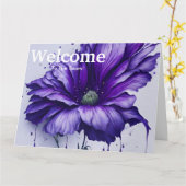 New Employee Welcome Floral カード (黄色い花)